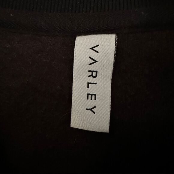 Varley Black Oakden Side-Zip Sherpa Pullover Sweatshirt - Picture 5 of 7